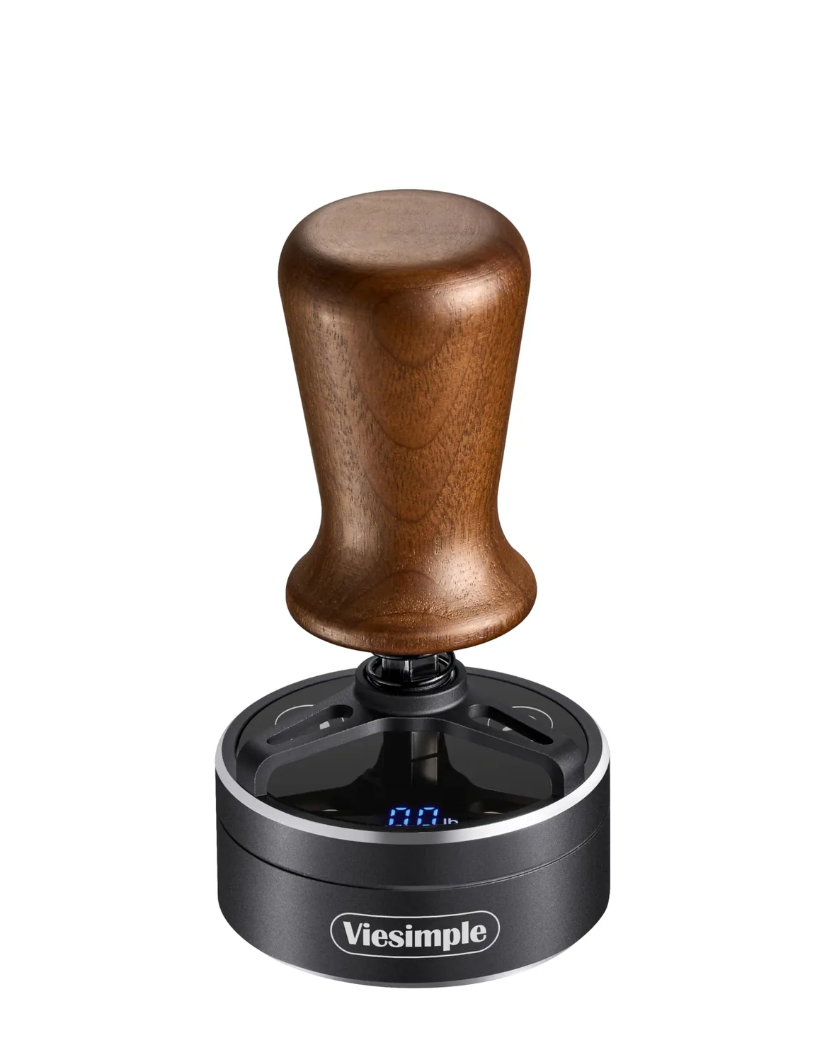 X5 Pro Smart Electric Espresso Tamper 53mm, 25-35lb, Walnut